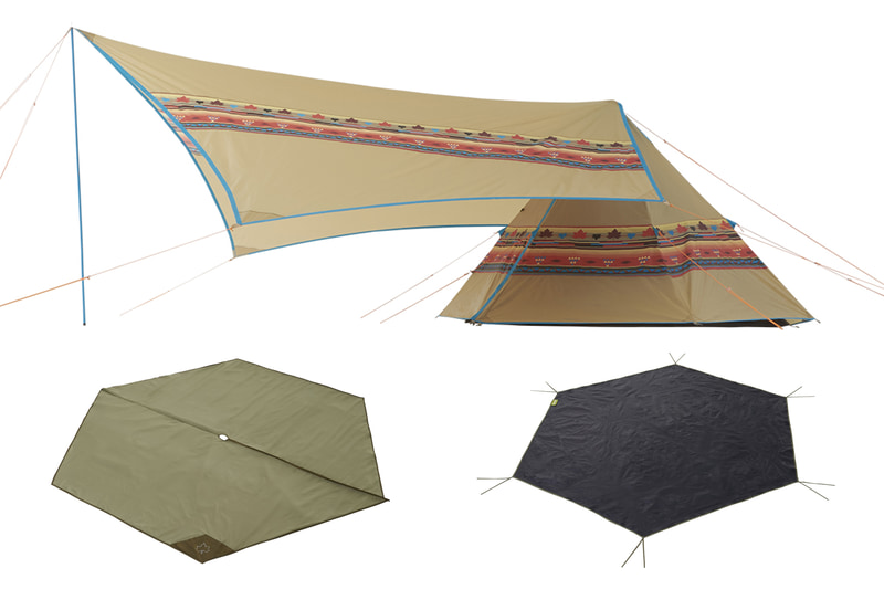 LOGOS ナバホ Tepee300＆ブリッジヘキサタープセット-BB