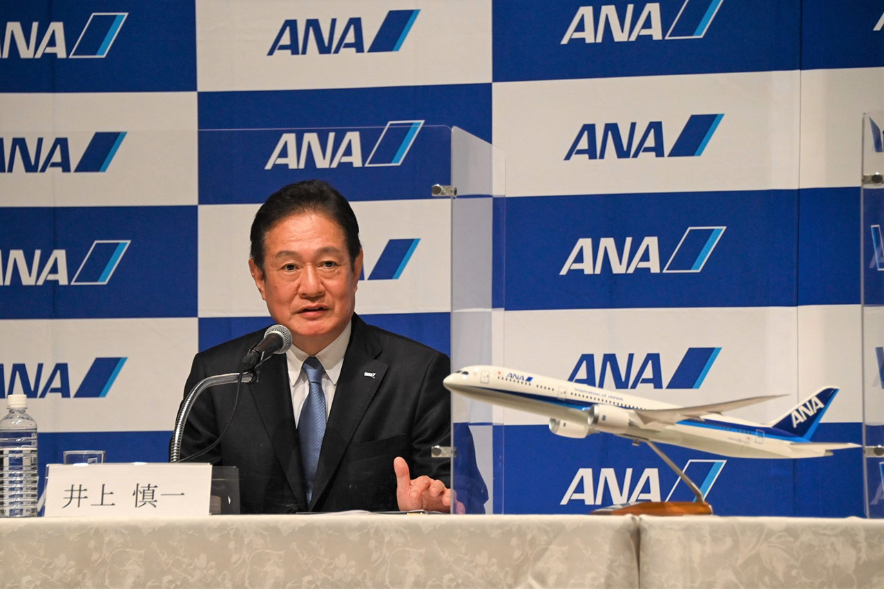 4月1日付けで全日本空輸株式会社 代表取締役社長に就任する井上慎一氏（写真提供：ANA）