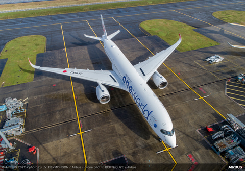 JAL A350-900 oneworld 日本航空 エアバス ワンワールド JALのA350、初のワンワールド塗装機が羽田到着 2/21那覇行きが初便