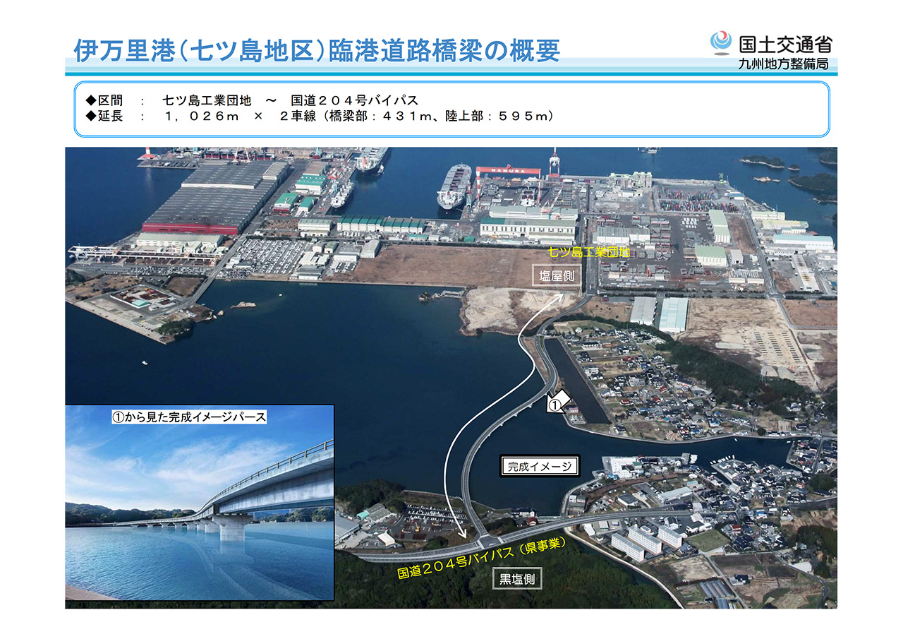 伊万里港（七ツ島地区）臨港道路の概要