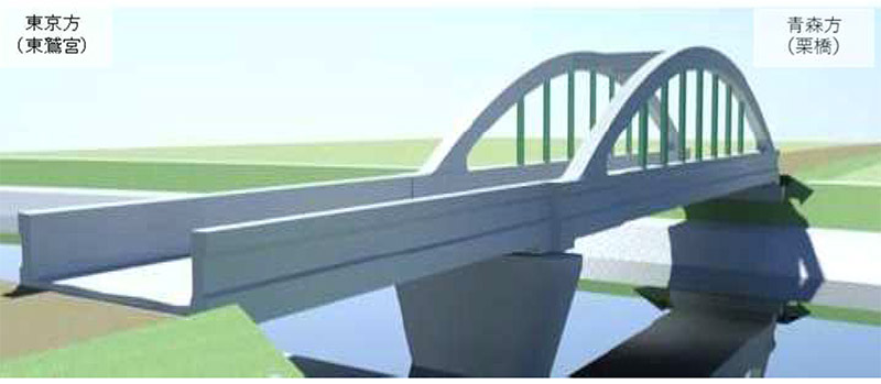 JR東日本は中川の河幅拡幅に合わせ、古利根川橋梁の架け替え工事に着手する