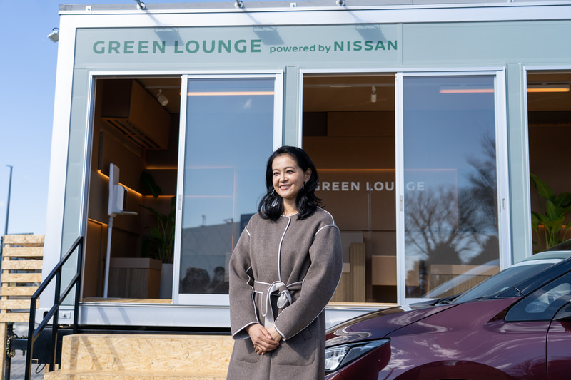 発表会後の内覧会には黒谷友香さんもEXPASA海老名を訪れラウンジを体験