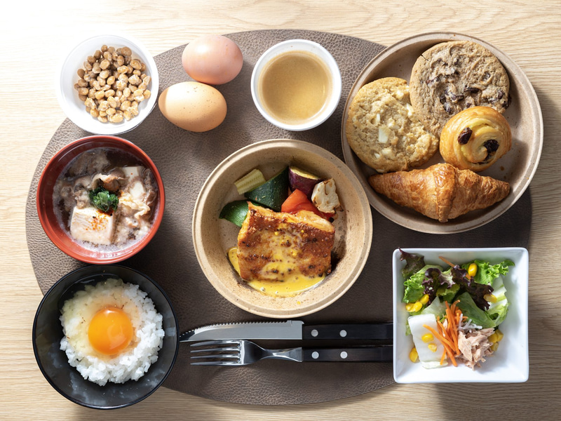 大阪の地産地消のメニューが楽しめるハーフビュッフェ朝食