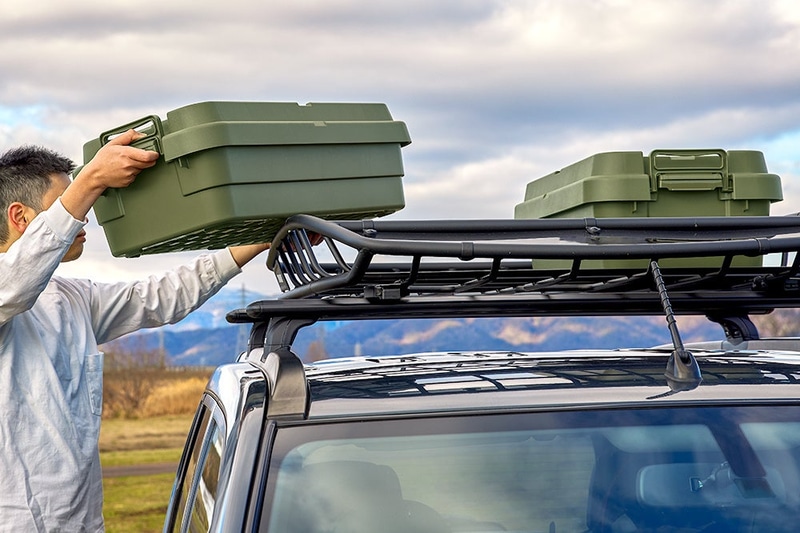 クルマのルーフラックへの積み下ろしがしやすい