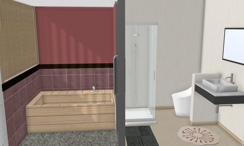 全室ヒノキ露天風呂付き