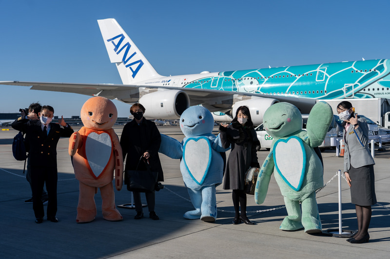 オリジナルキャラクターのラニ、カイ、ラーとの記念撮影タイムも