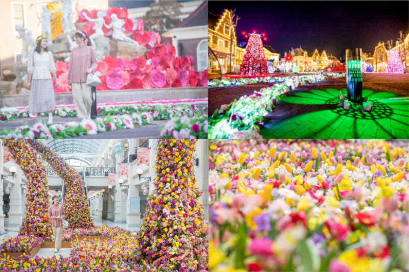 フラワータウン（上）フラワーパサージュ（下）