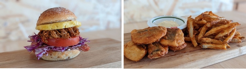 キャンパーズダイナーではバーガーやコーヒーなどを提供