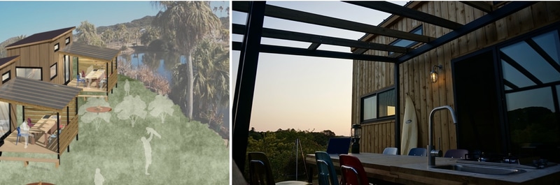 4月上旬にはレイクビューのタイニーハウスもオープン