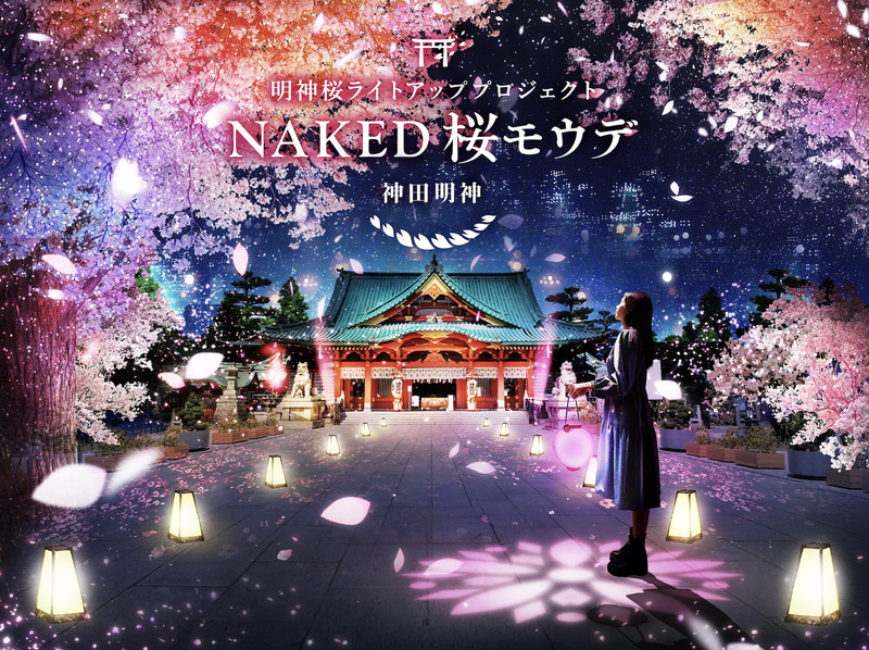 ネイキッドは神田明神で「NAKED 桜モウデ」を実施する