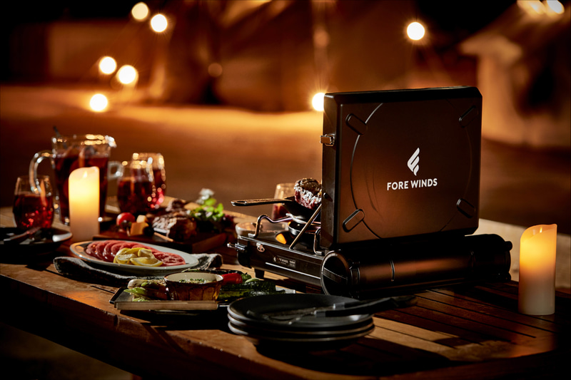 「LUXE CAMP STOVE」（FW-LS01-BK/SL） 1万6500円