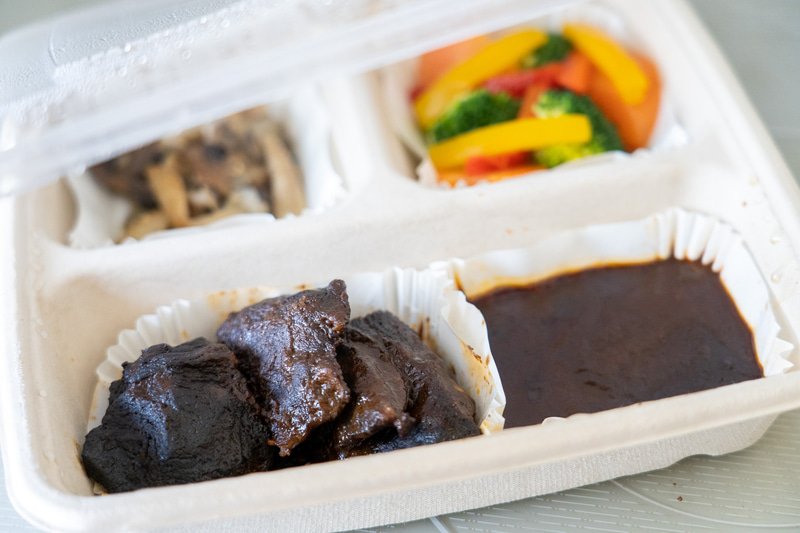 ほかの食材を戻して再び500Wで6分加熱