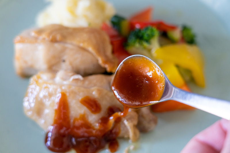 ローストチキンにかけます