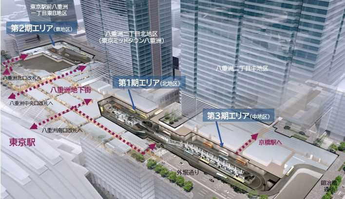 バスターミナル東京八重洲の整備イメージ