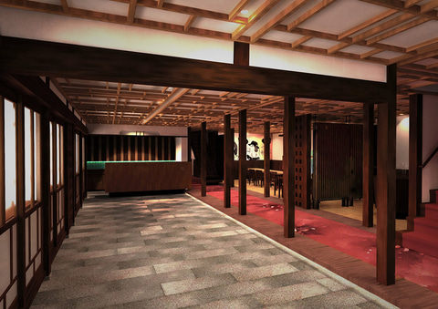 銀山温泉 本館古勢起屋」、7月1日開業。大正～昭和期初期のアールデコ