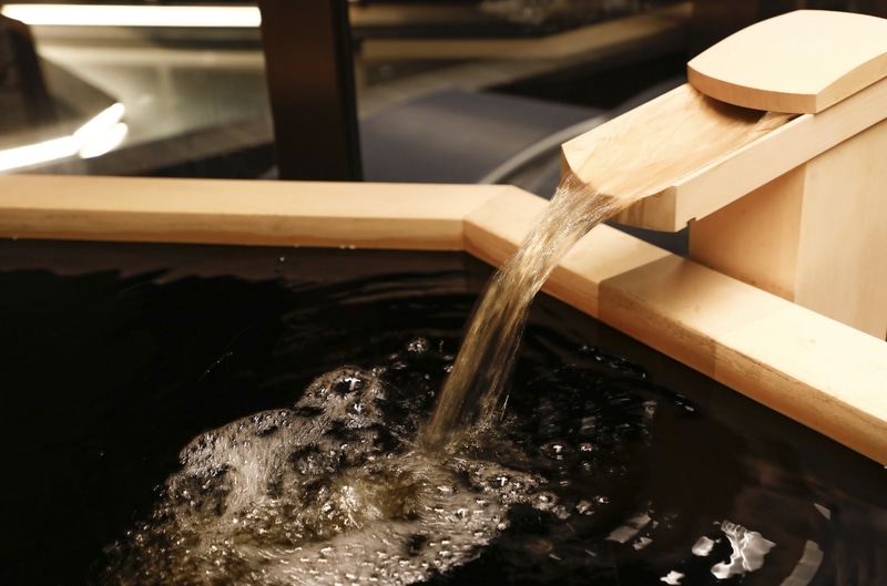 すべての客室に引湯した温泉を完備