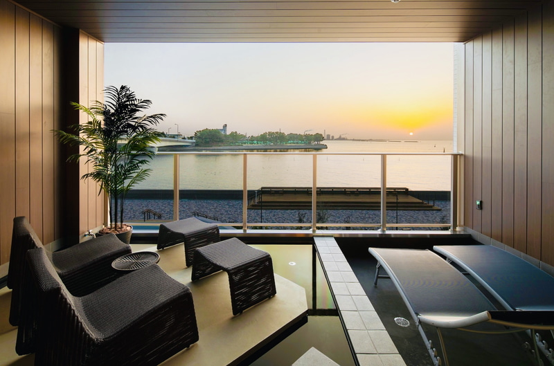 すべての客室に引湯した温泉を完備