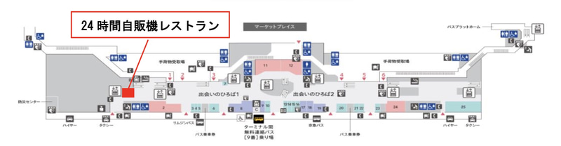 「Yo-Kai Express」位置図