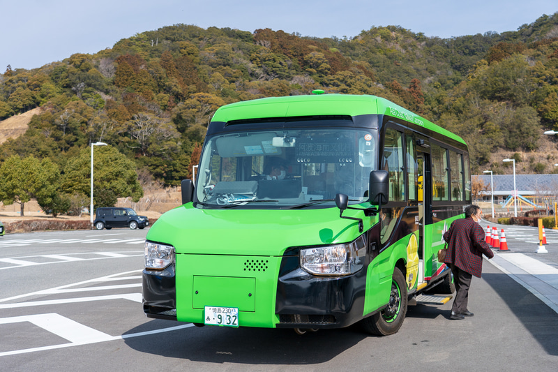 発着場所の阿波海南文化村に到着