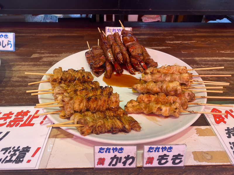 やきとり おか田、たくさんの種類の焼き鳥がありました