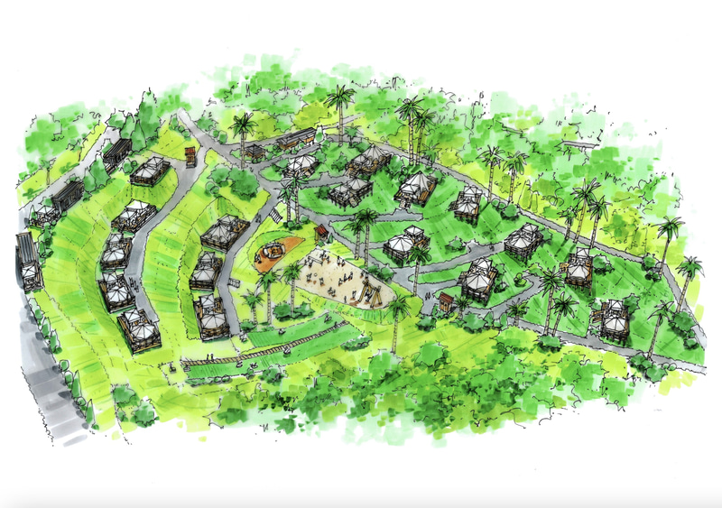 テントを13張増設