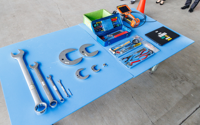 並べられた工具