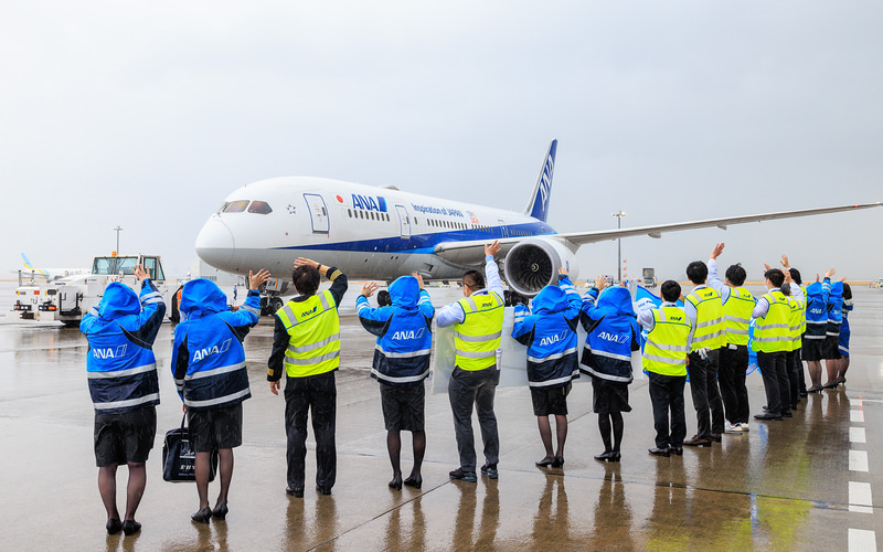 プッシュバックをお見送り