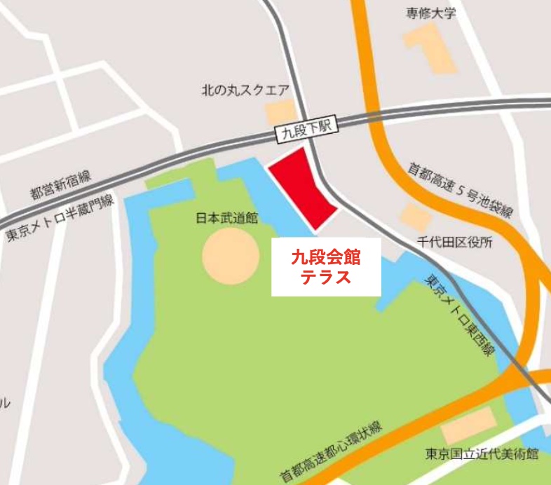 九段会館テラス 位置図