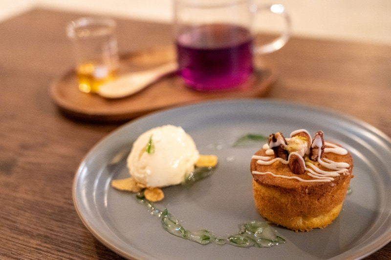 すだちケーキをいただきました（すだちケーキはお持ち帰りのみ）