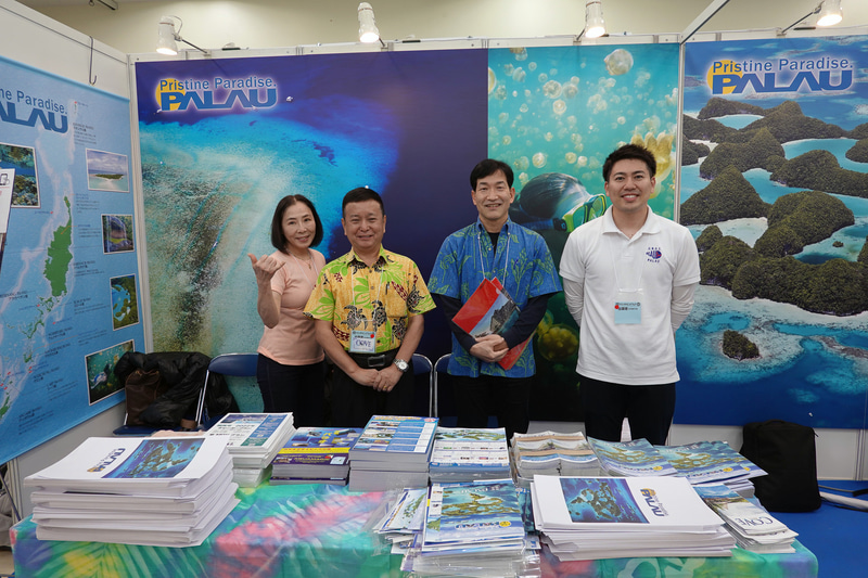 「パラオ政府観光局」のブース
