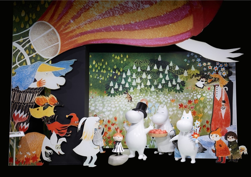 物語の最後を再現したコーナー