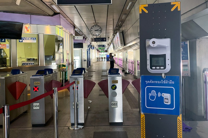 今回の視察旅行はバンコクとチェンマイを巡ったのですが、ホテルや公共施設、お寺にゴルフ場など、どこでも感染対策がされていたのが印象的でした