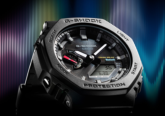 G-SHOCKの「GA-2100」シリーズからBluetoothとソーラー充電機能を搭載した5モデルを発売する
