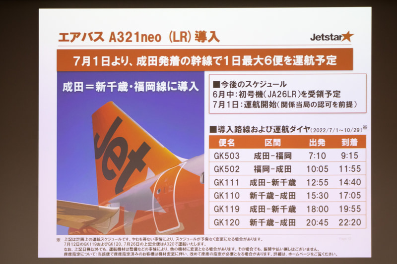 1号機の運航ダイヤ