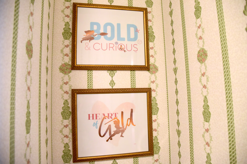 ちょっとしたところにもプリンセスたちと言葉が掲げられていた