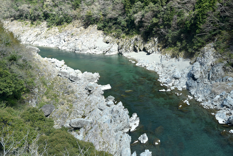右に小歩危と席に関わらず景色がしっかり楽しめる