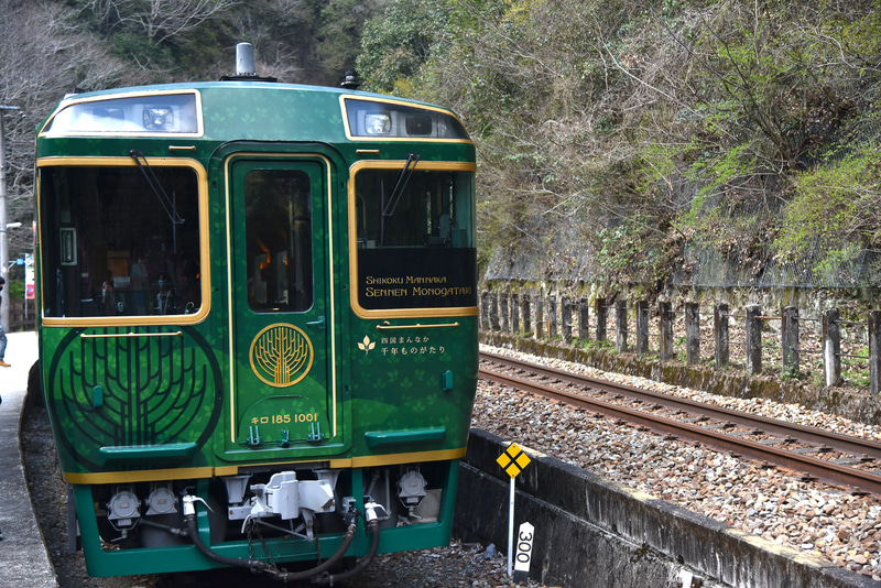 反対側からの正面を自然をバックに撮影するならば、「坪尻駅」がベスト