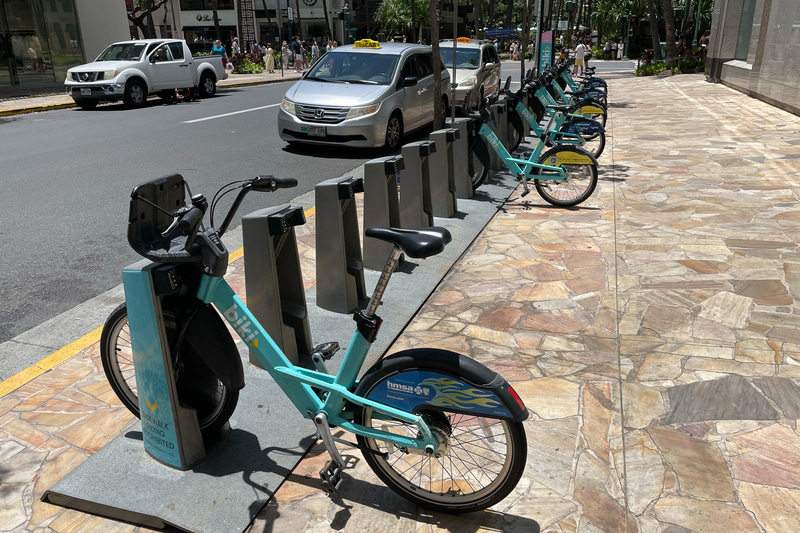 レンタル自転車のbikiのポート