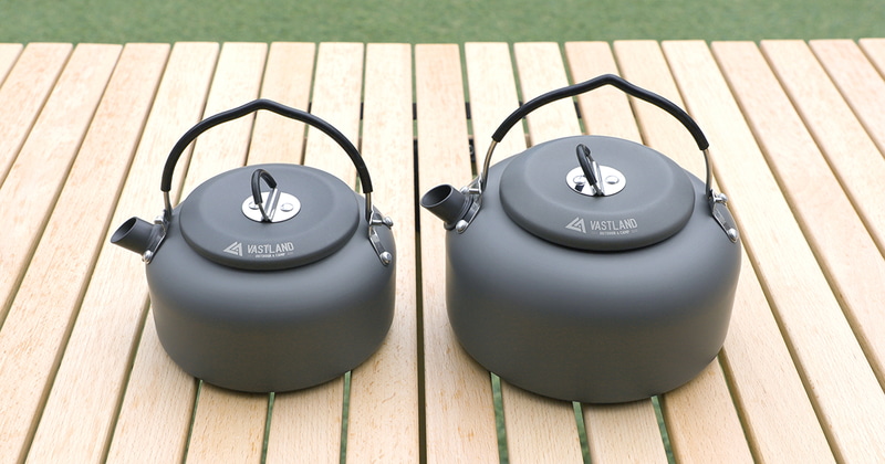 VASTLANDはアルミニウムと硬質アルマイト加工を採用したキャンプケトルを発売する