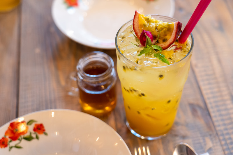 パッションフルーツのジュース