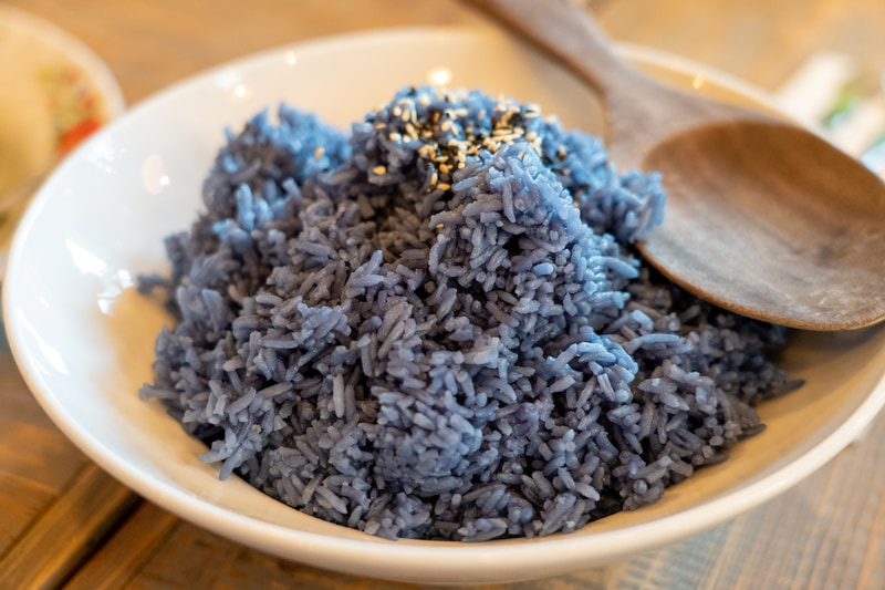 バタフライピーで炊いたジャスミンライス