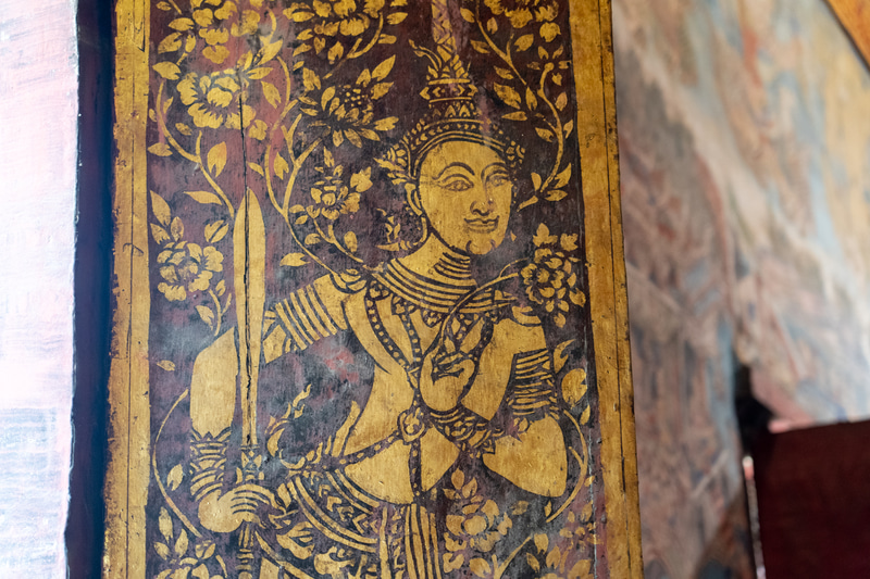 繊細な筆使いで描かれた壁画も必見