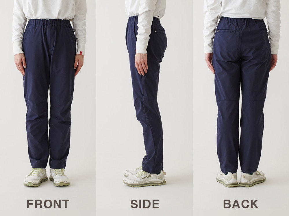 足上げの妨げにならない位置にスマホポケットを配置