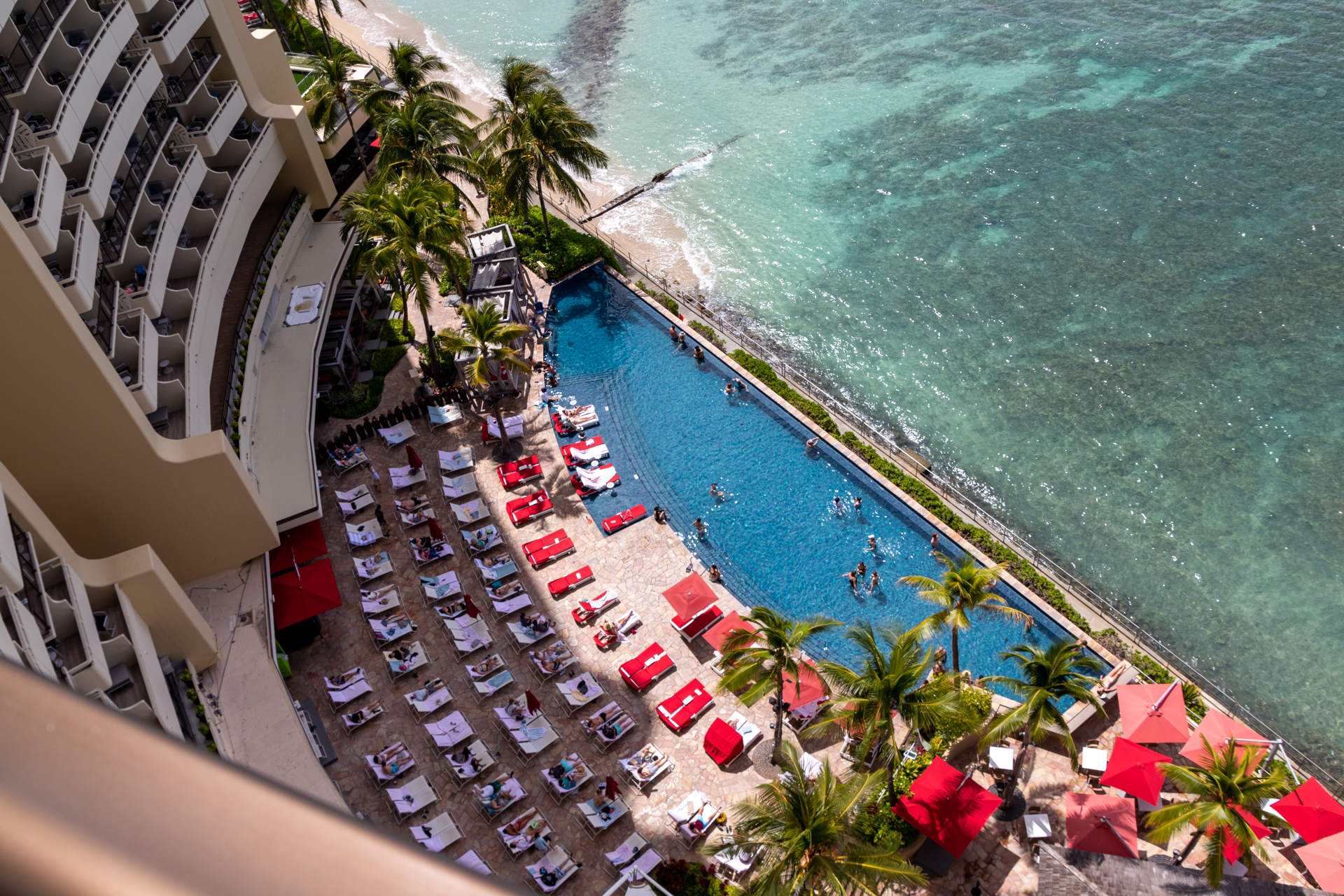 16階の高さから見下ろす景色