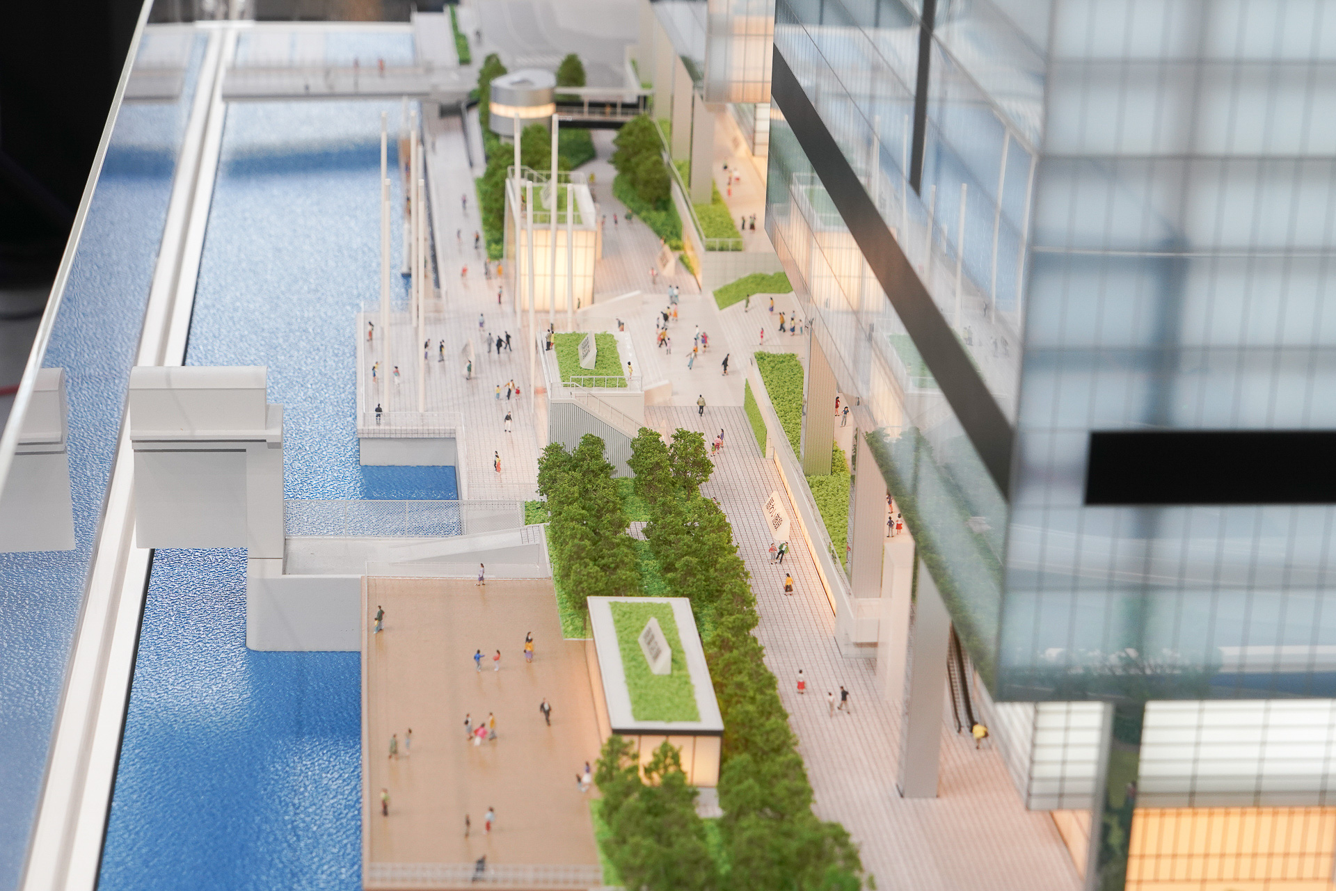 都心の親水空間を目指している