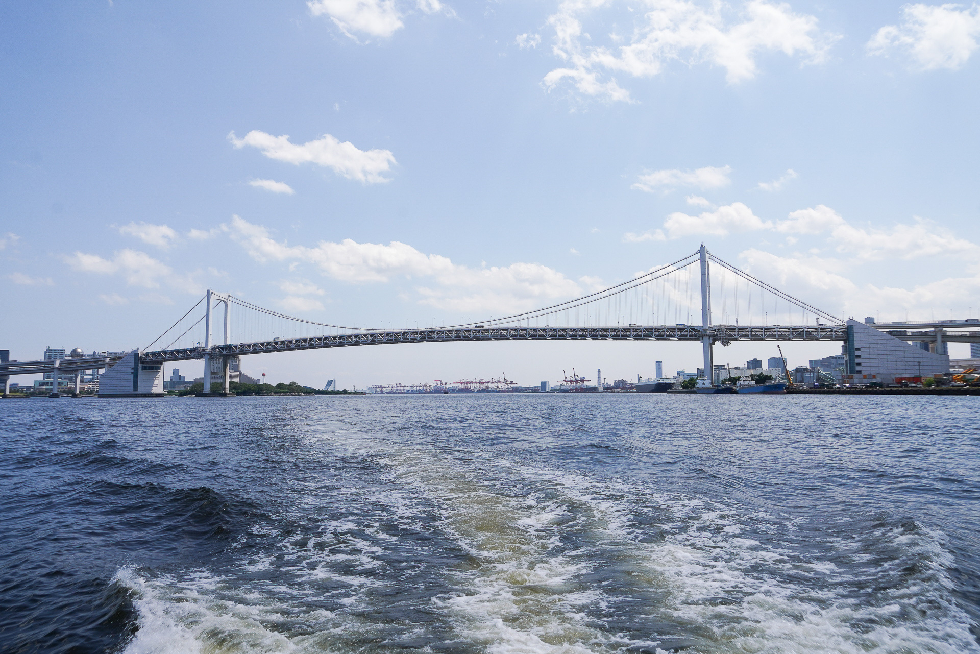 レインボーブリッジにも近づいてくれた