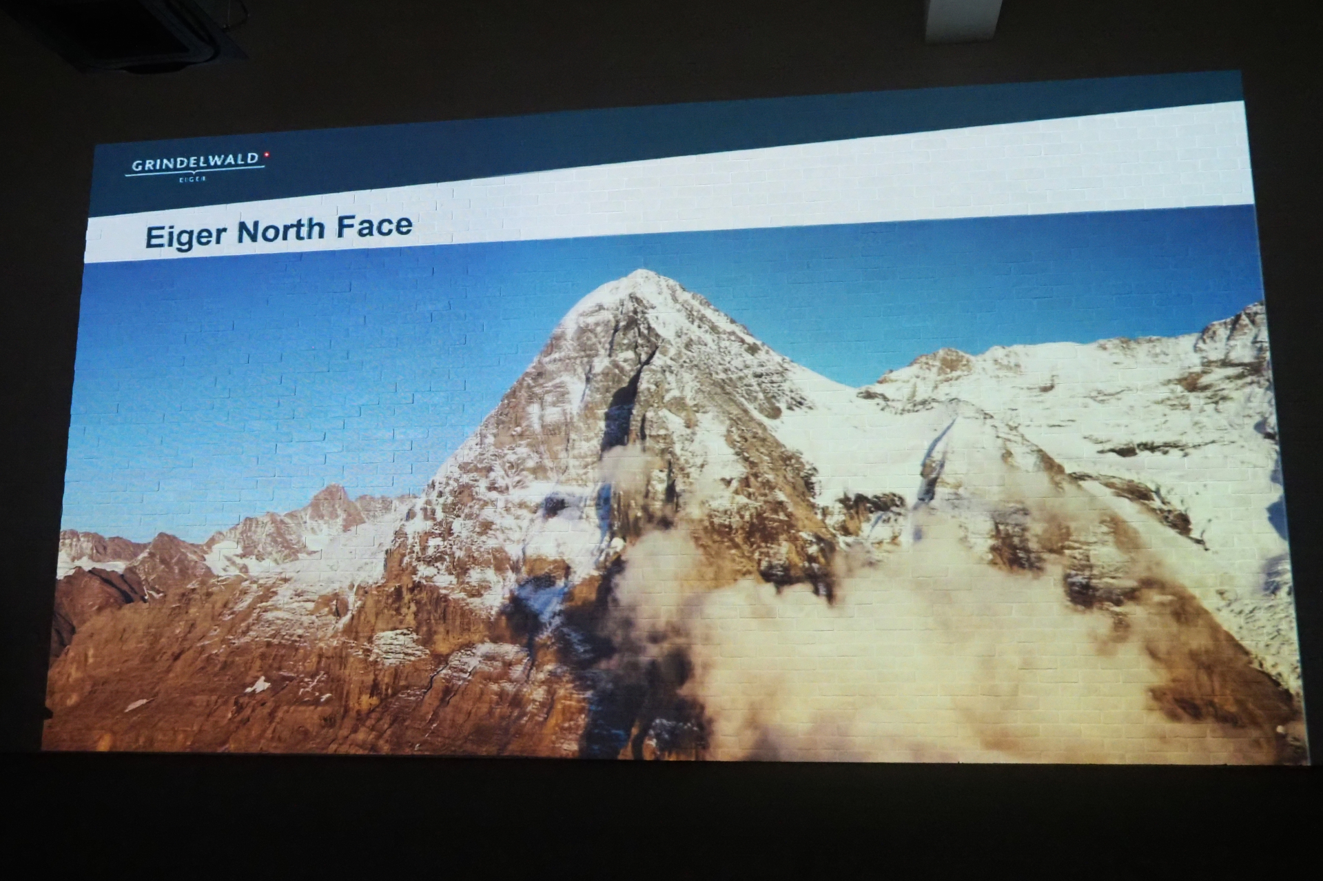 セミナーでは名峰アイガーの北壁など、グリンデルワルトの美しい風景を紹介