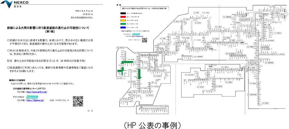 Webサイト公表の事例