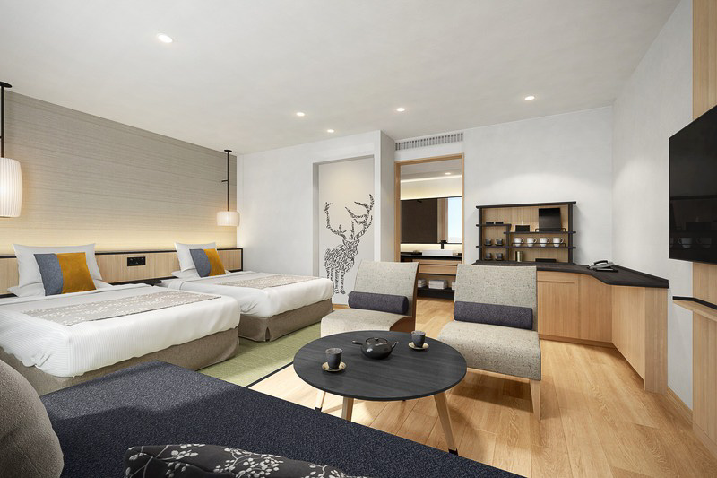 和モダンなツインルーム（イメージ）