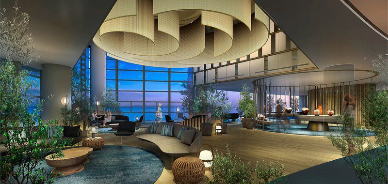 「亀の井ホテル 赤穂」ロビーの改装イメージ